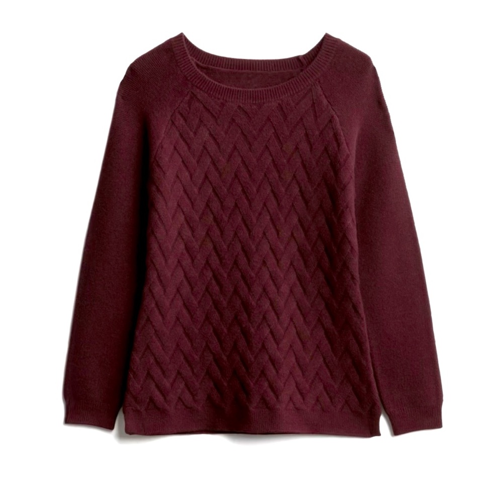 Dilly Chevron Raglan Pullover - Picture 2 of 3